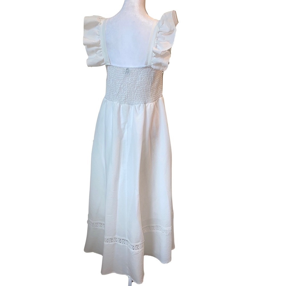 SHIEN CURVE — Plus Size Boho Flared Cap Sleeve Ruffle Hem Dress Size 0XL (12) - Picture 6 of 12
